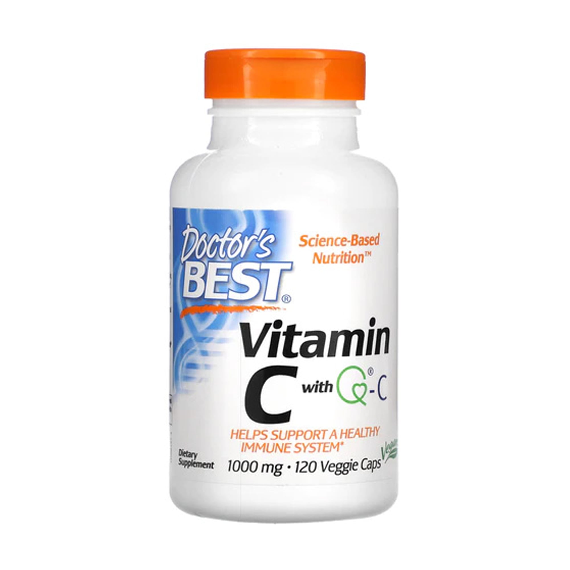 Вітамін C Doctor's Best Vitamin C with Quali-C 1000 мг, 120 веганських капсул